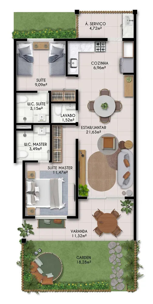 Apartamento, 2 quartos, 88 m² - Foto 6