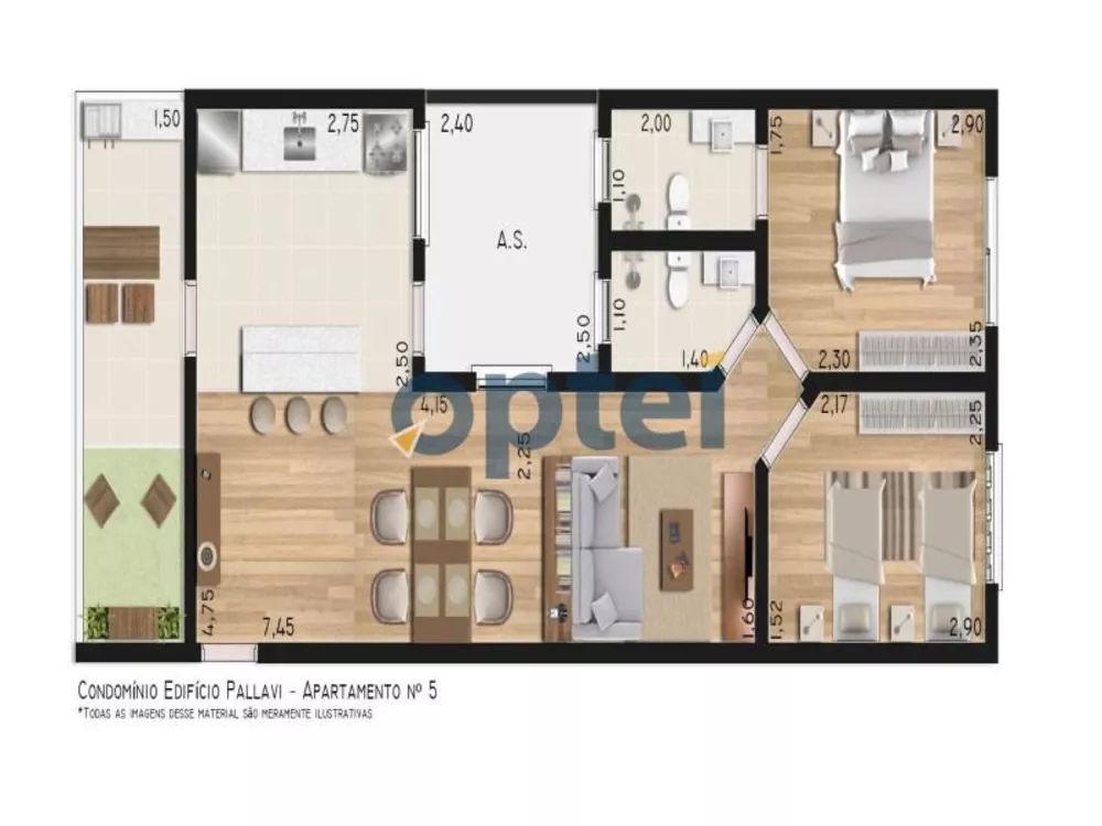 Apartamento, 2 quartos, 61 m² - Foto 15