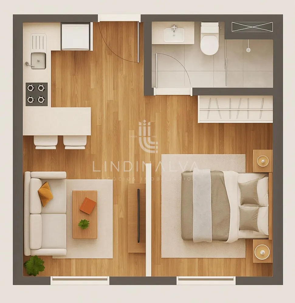 Apartamento, 1 quarto, 46 m² - Foto 10