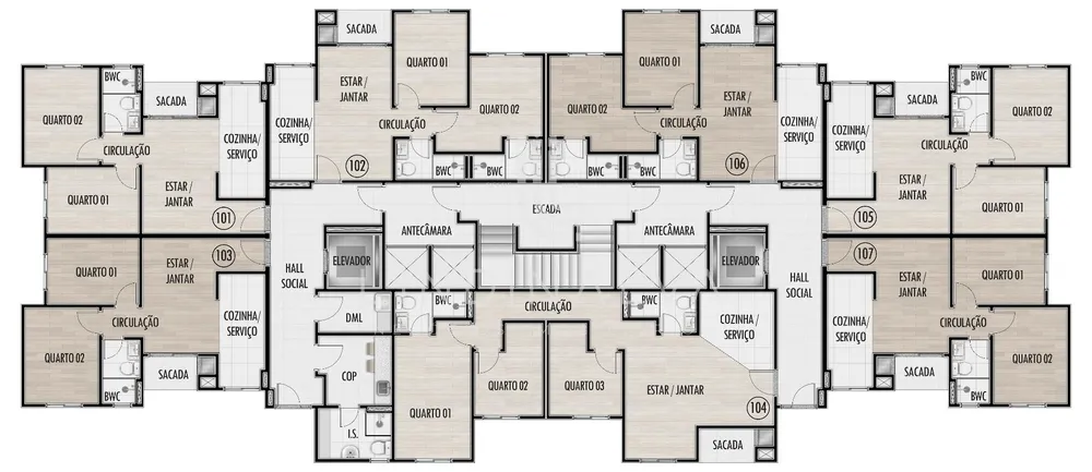Apartamento, 2 quartos, 43 m² - Foto 12