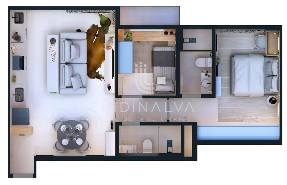 Apartamento, 1 quarto, 64 m² - Foto 12