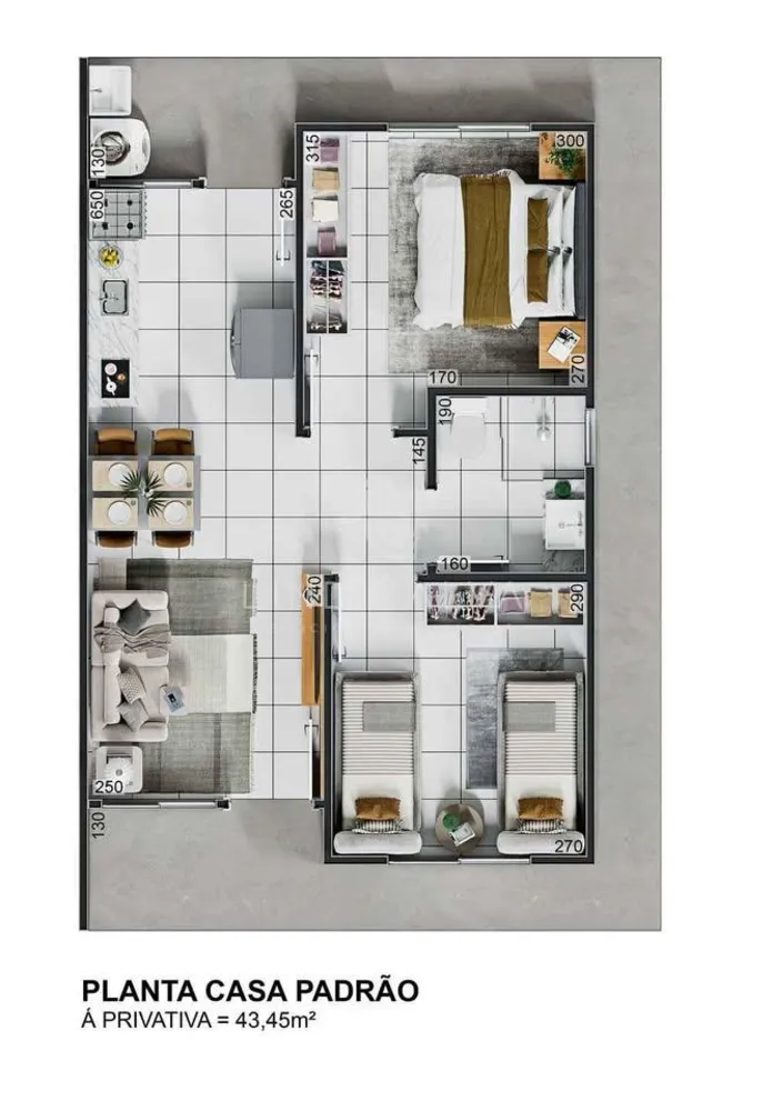 Casa, 2 quartos, 133 m² - Foto 3