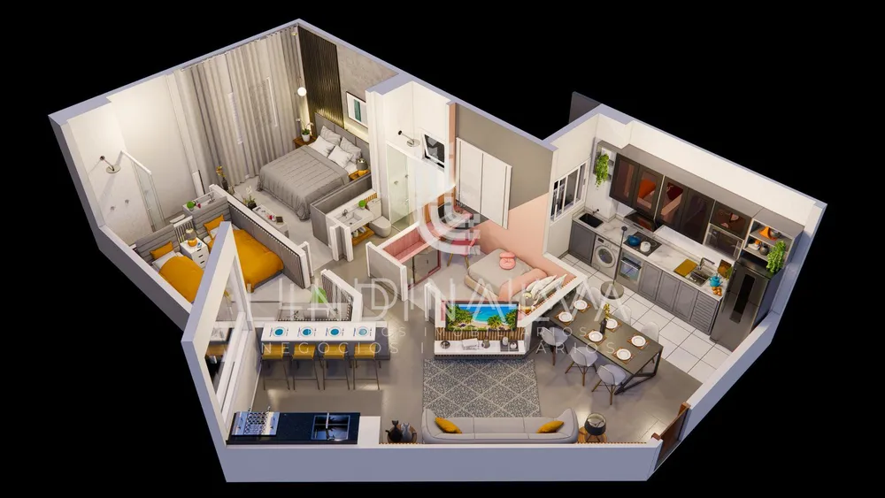 Apartamento, 1 quarto, 59 m² - Foto 10