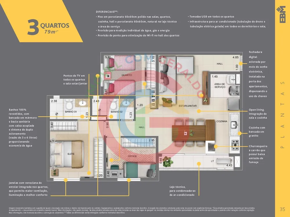 Apartamento, 3 quartos, 79 m² - Foto 17
