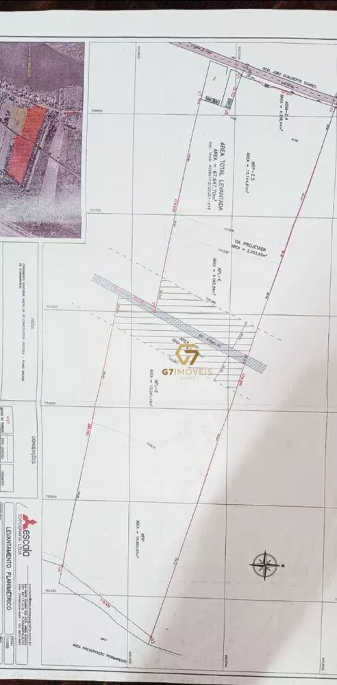 Terreno, 7 hectares - Foto 1