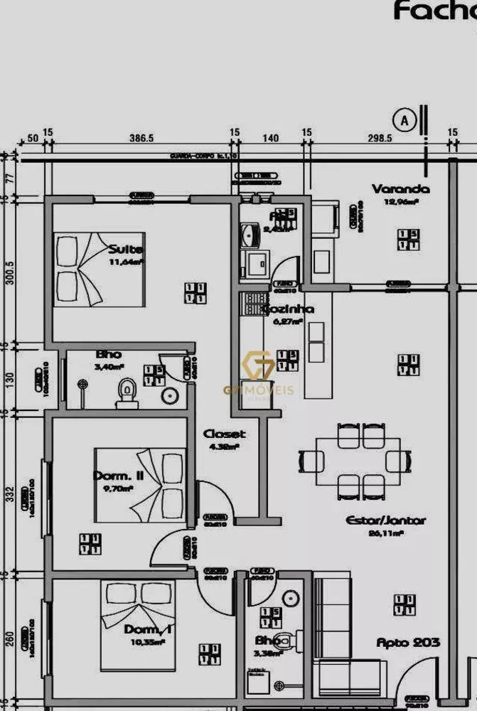 Apartamento, 3 quartos, 90 m² - Foto 1