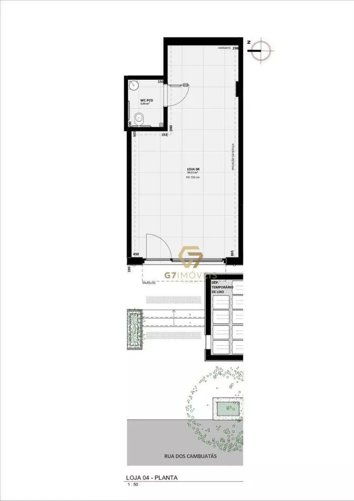 Loja-Salão, 43 m² - Foto 2