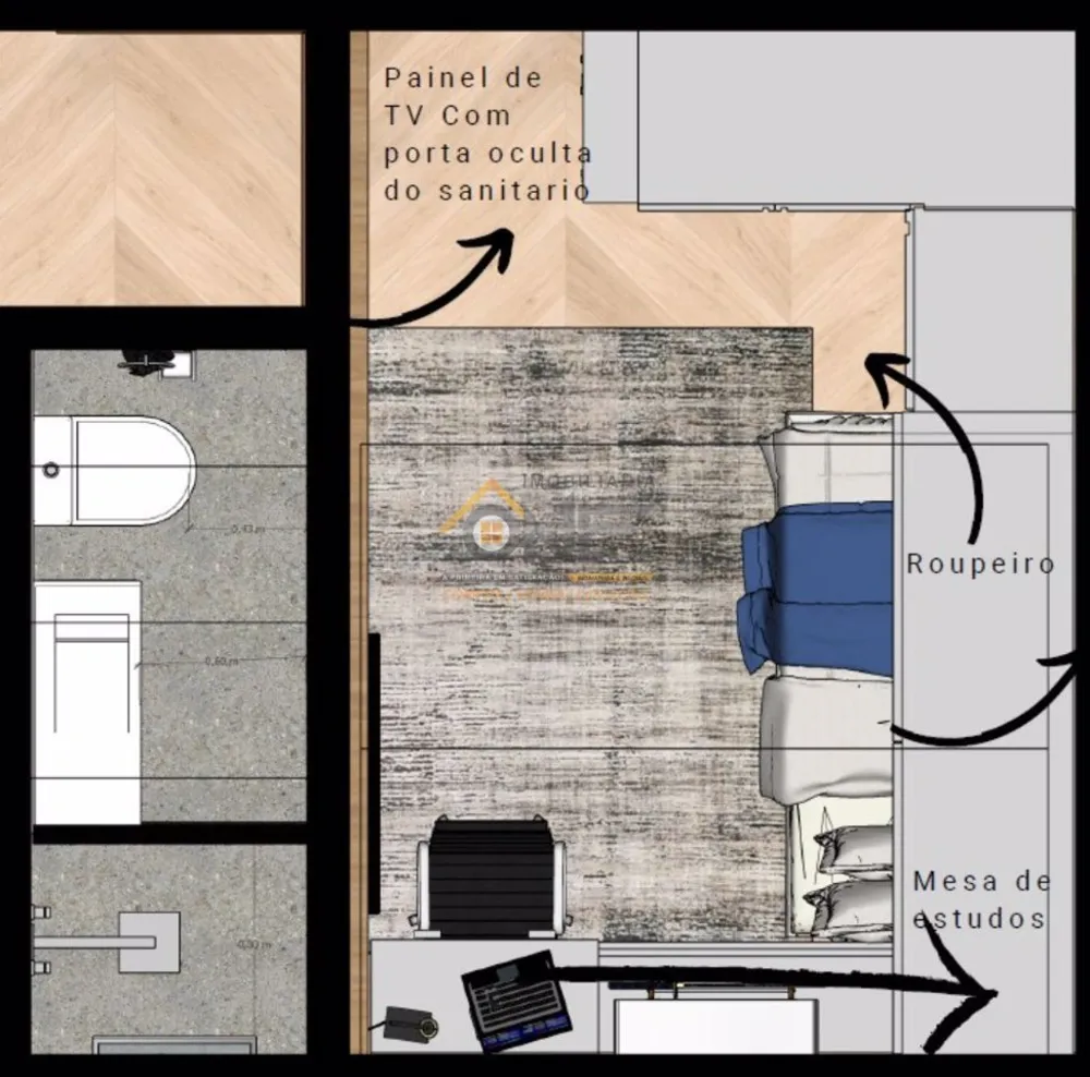 Casa de Condomínio, 3 quartos - Foto 1