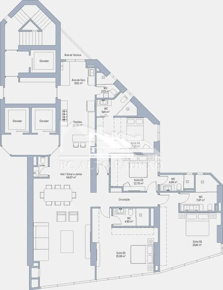 Apartamento, 4 quartos, 230 m² - Foto 4