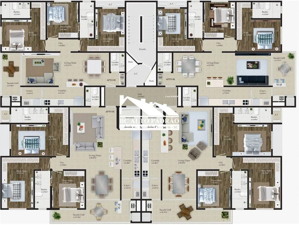 Apartamento, 3 quartos, 98 m² - Foto 3