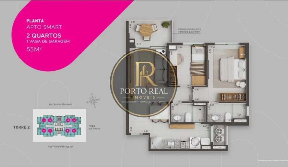 Apartamento, 2 quartos, 55 m² - Foto 6