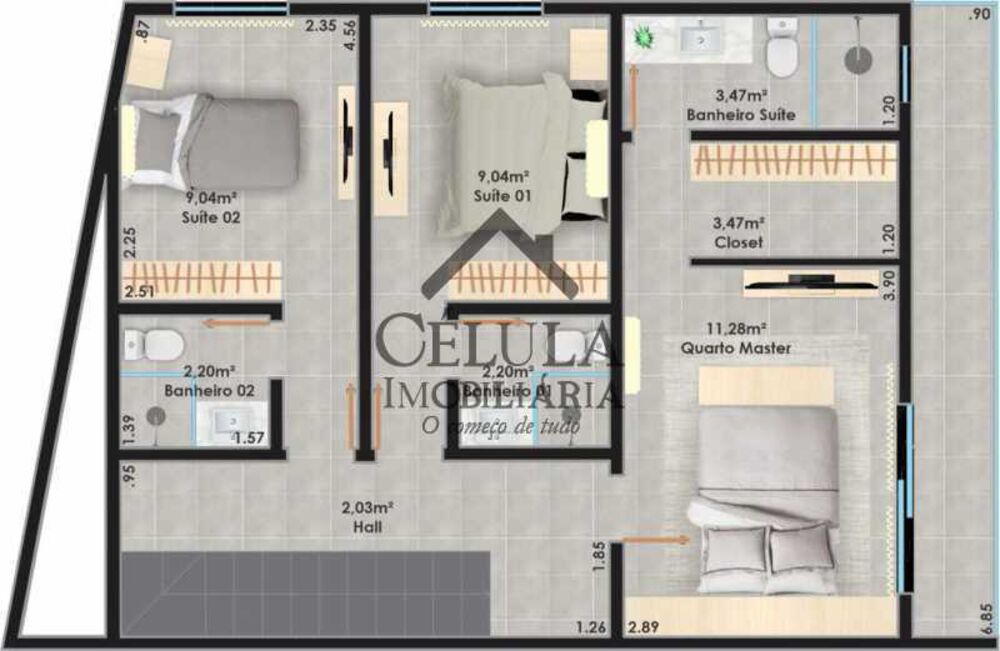 Casa de Condomínio, 4 quartos - Foto 6