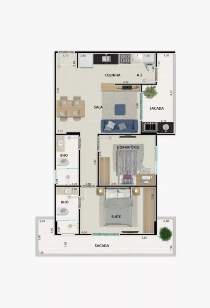 Apartamento à venda com 2 quartos, 71m² - Foto 13