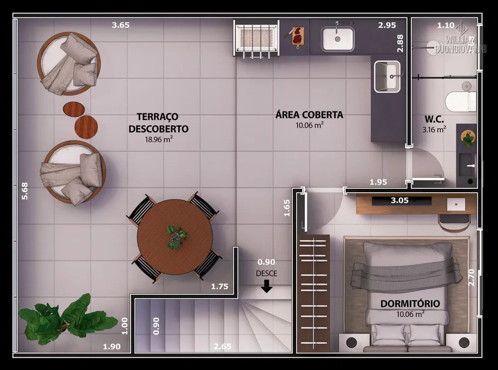 Casa de Condomínio, 3 quartos - Foto 4