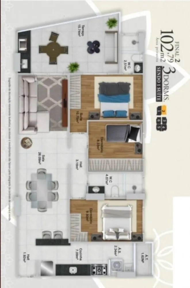 Apartamento, 3 quartos, 103 m² - Foto 1