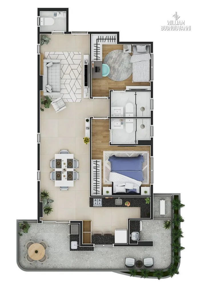 Apartamento, 1 quarto, 49 m² - Foto 8