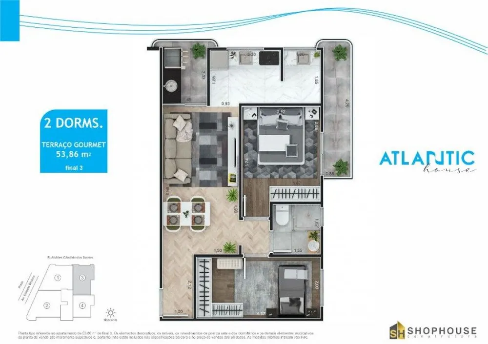 Apartamento, 2 quartos, 54 m² - Foto 11