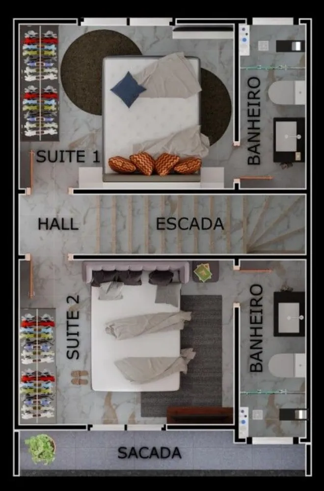 Casa de Condomínio, 2 quartos - Foto 4