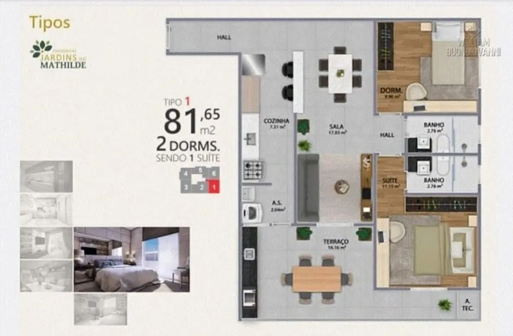 Apartamento, 2 quartos, 101 m² - Foto 1