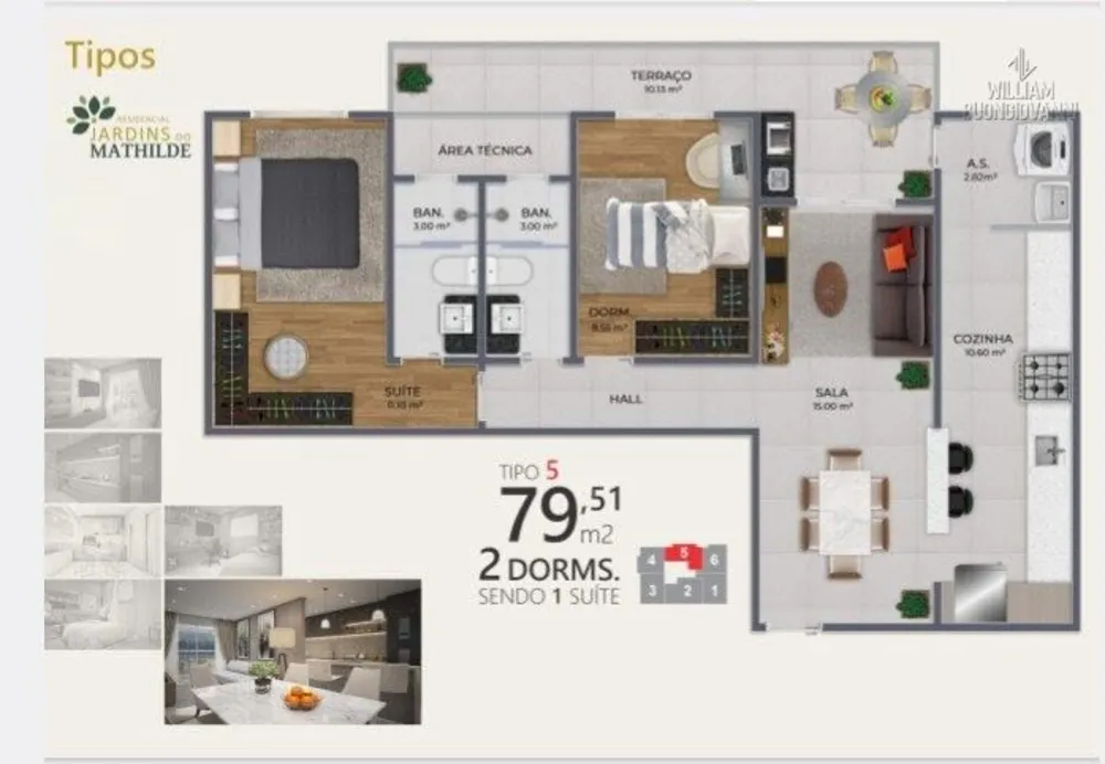 Apartamento, 2 quartos, 101 m² - Foto 3