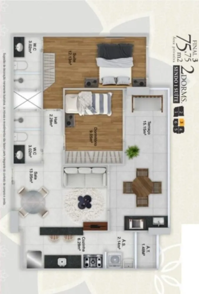 Apartamento, 2 quartos, 76 m² - Foto 1