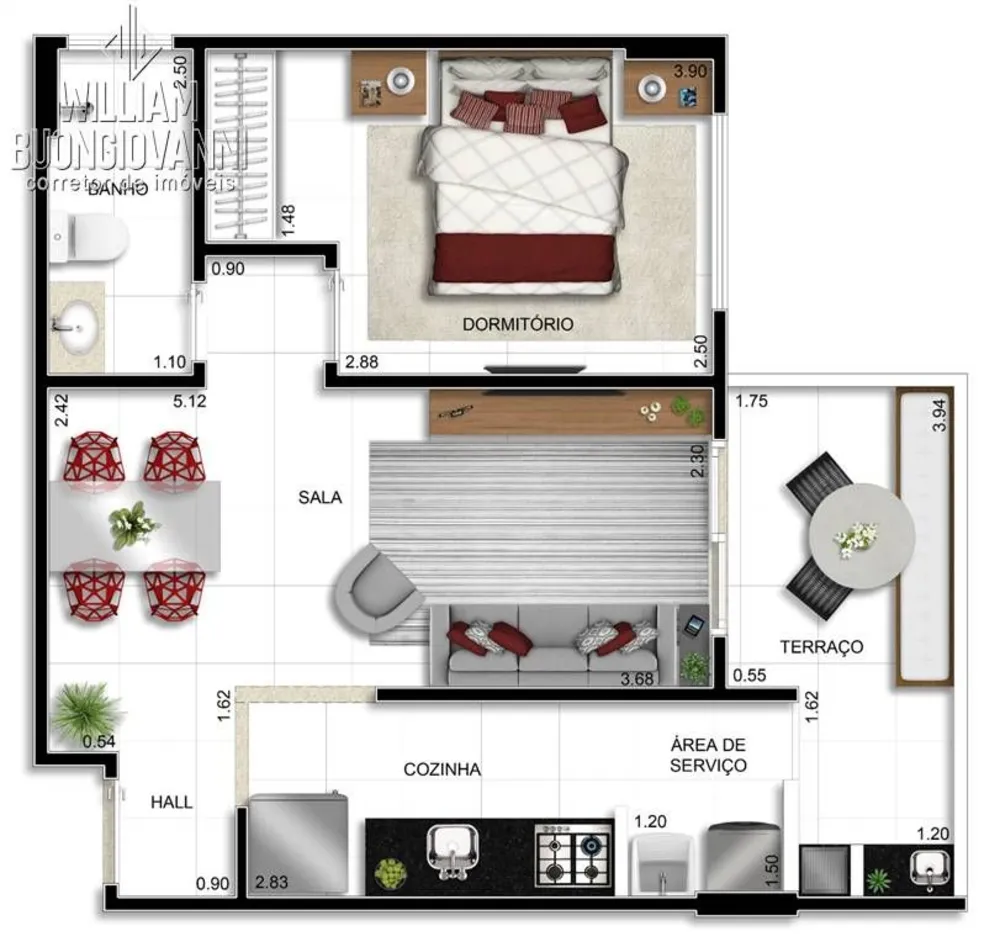 Apartamento, 2 quartos, 52 m² - Foto 5