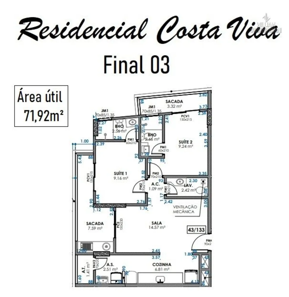 Apartamento, 2 quartos, 68 m² - Foto 2