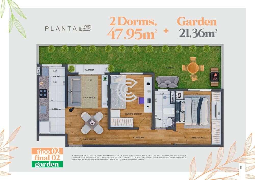 Apartamento à venda com 2 quartos, 47m² - Foto 8