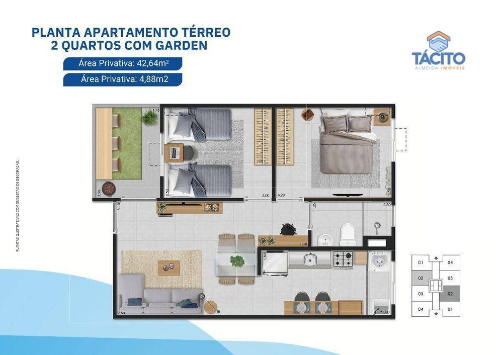 Apartamento, 2 quartos, 42 m² - Foto 6