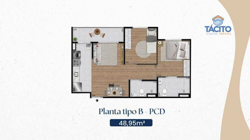 Apartamento, 2 quartos, 49 m² - Foto 17