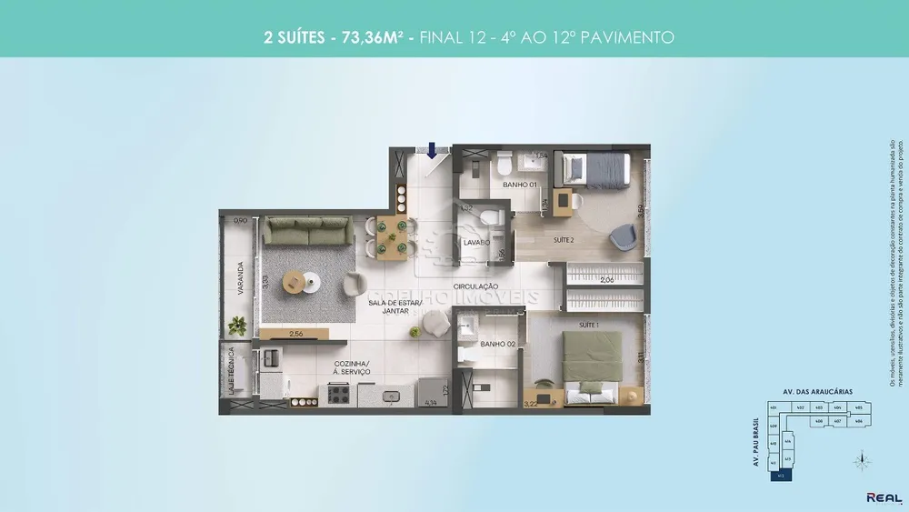 Apartamento, 3 quartos, 87 m² - Foto 20