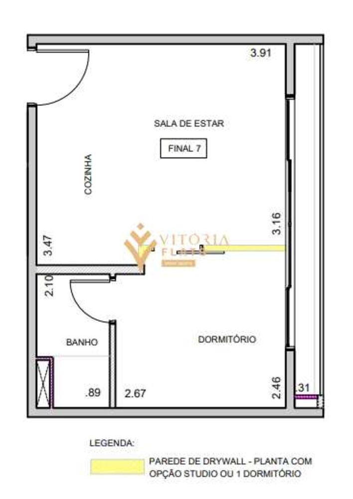 Flat/Apart Hotel, 1 quarto, 27 m² - Foto 18