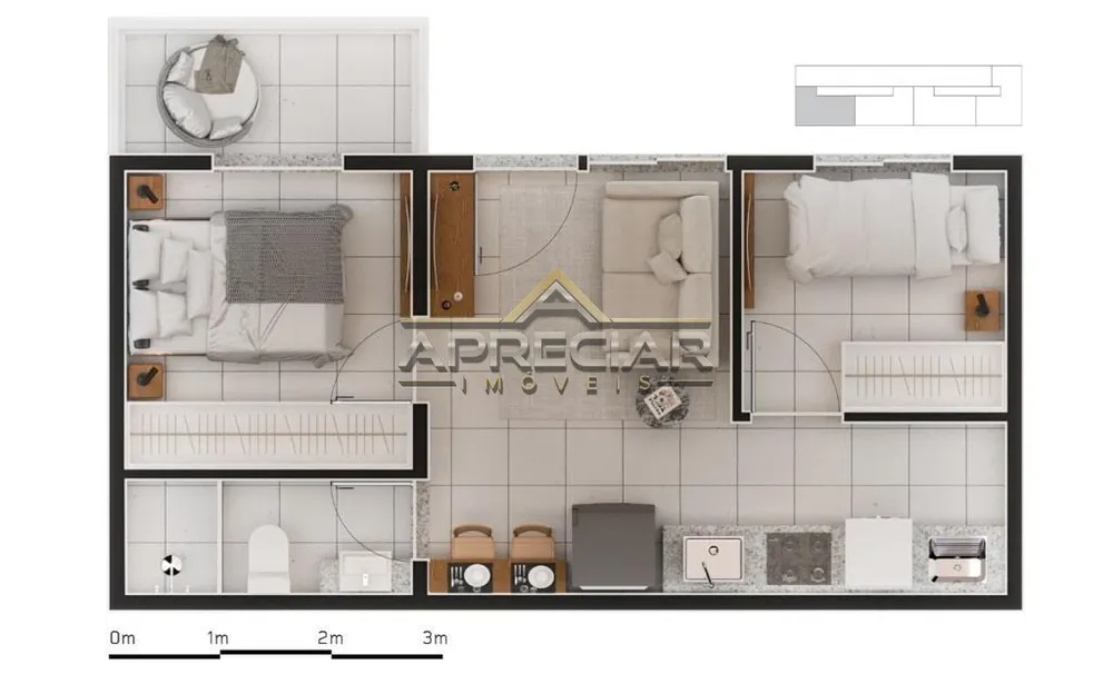 Apartamento, 2 quartos, 42 m² - Foto 20