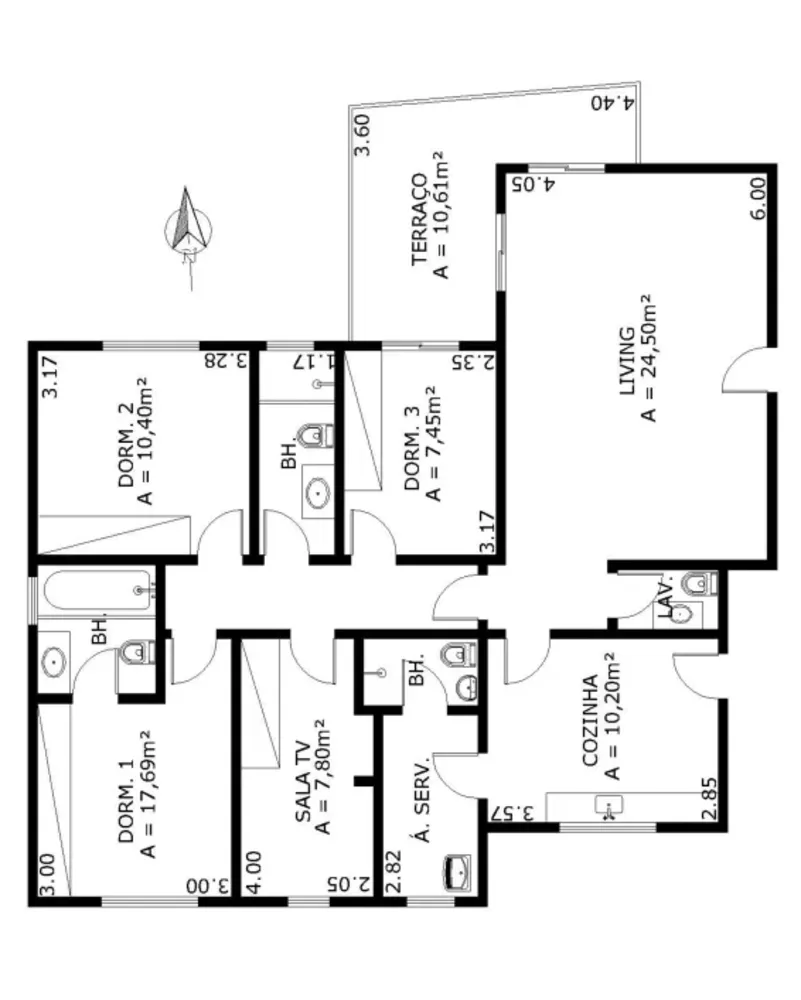 Apartamento, 2 quartos, 118 m² - Foto 1