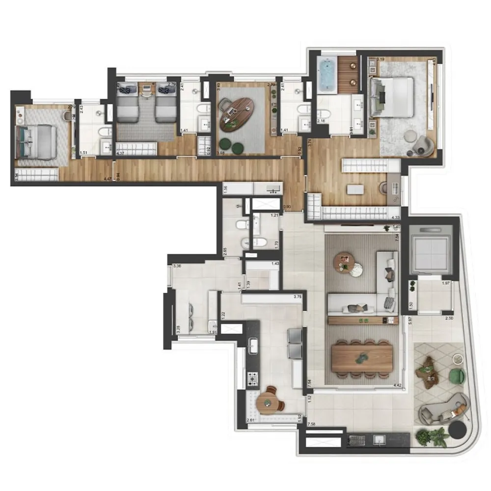 Apartamento, 3 quartos, 175 m² - Foto 12