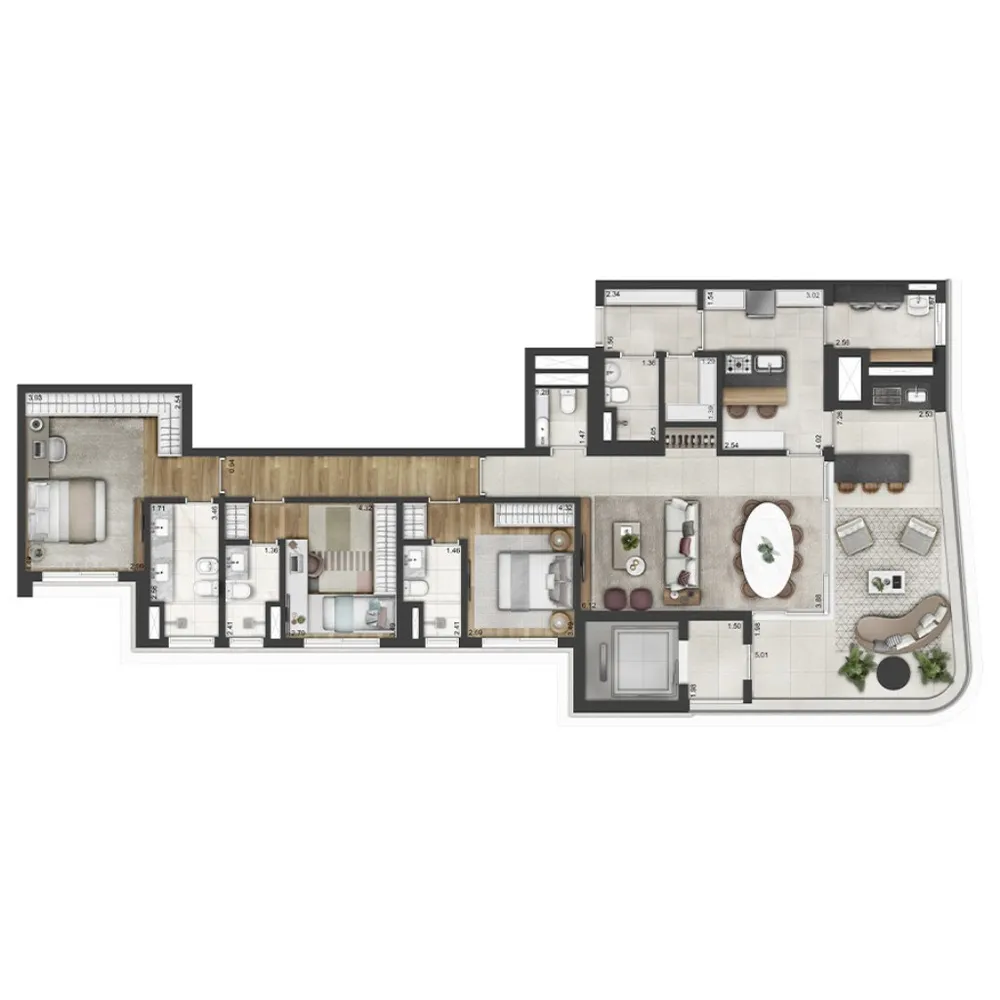 Apartamento, 3 quartos, 175 m² - Foto 11