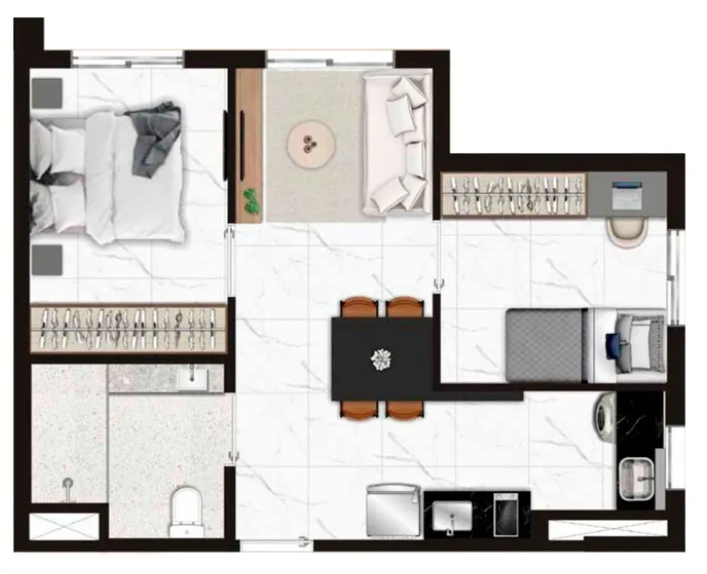 Apartamento, 2 quartos, 45 m² - Foto 6
