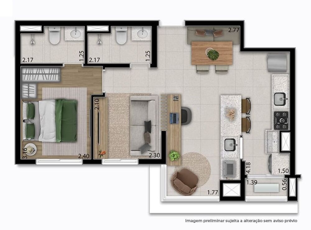 Apartamento, 2 quartos, 49 m² - Foto 8