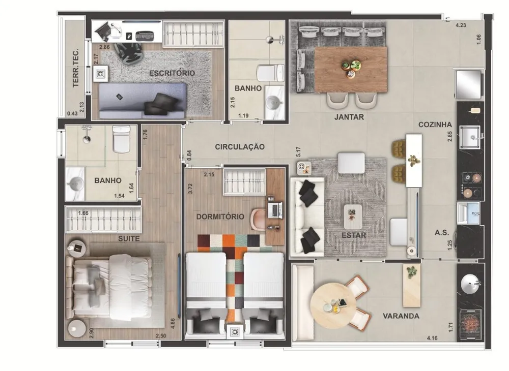 Apartamento, 2 quartos, 44 m² - Foto 16
