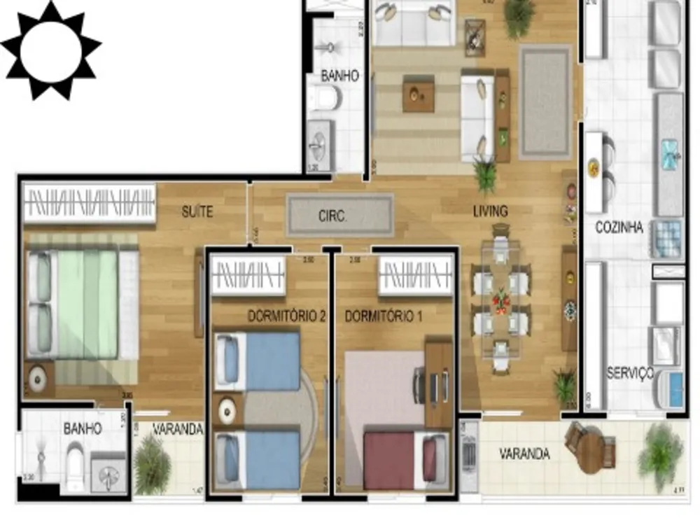 Apartamento, 3 quartos, 90 m² - Foto 7