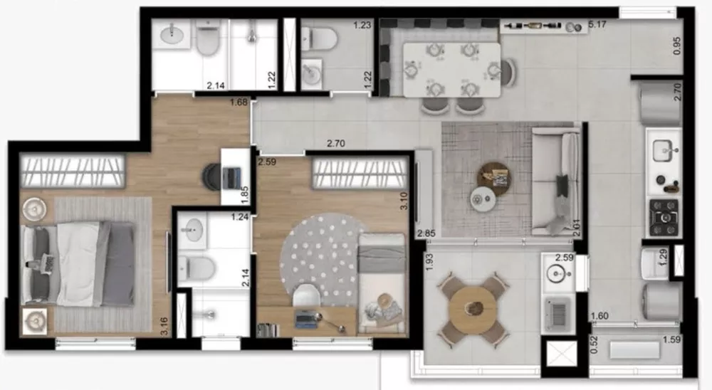 Apartamento, 3 quartos, 92 m² - Foto 36