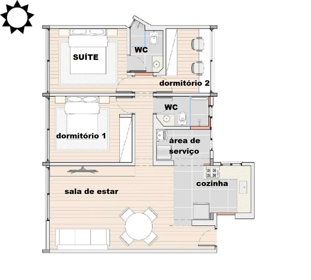 Apartamento, 3 quartos, 80 m² - Foto 3