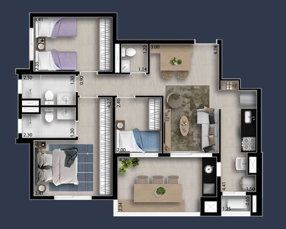 Apartamento, 2 quartos, 58 m² - Foto 5