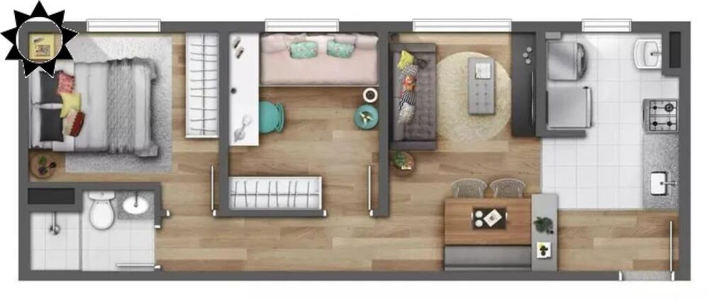 Apartamento à venda com 2 quartos, 44m² - Foto 11
