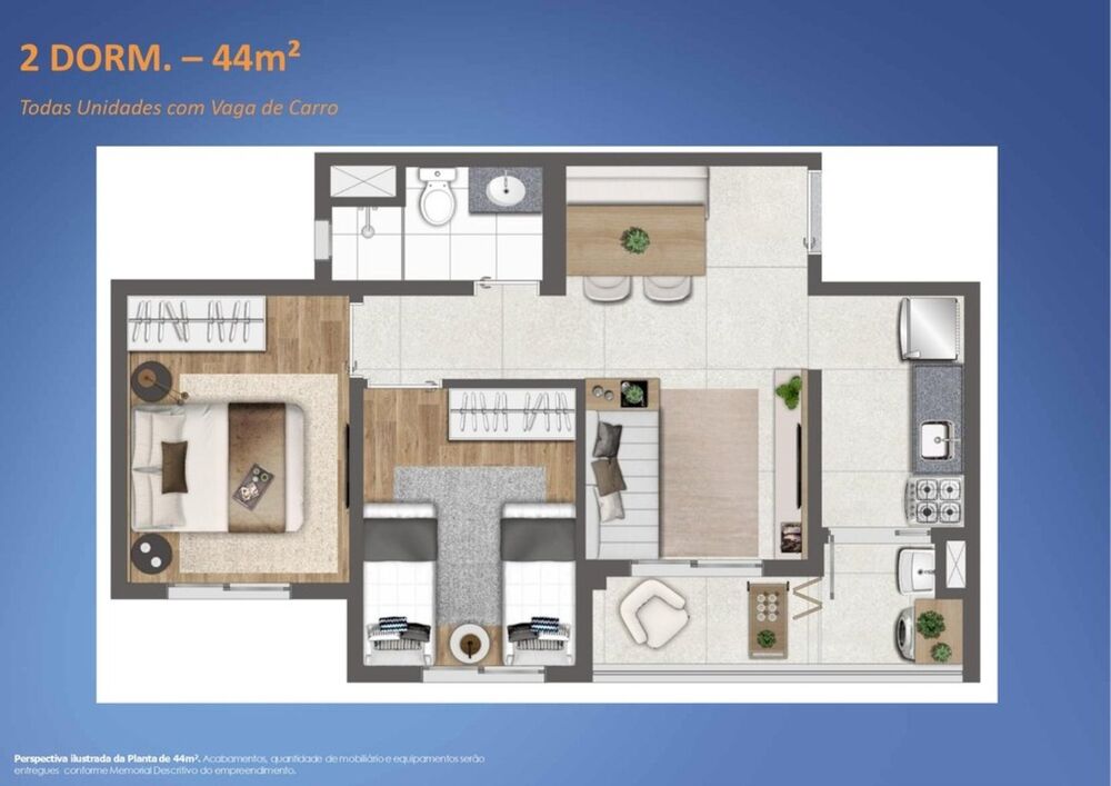 Apartamento, 2 quartos, 33 m² - Foto 29