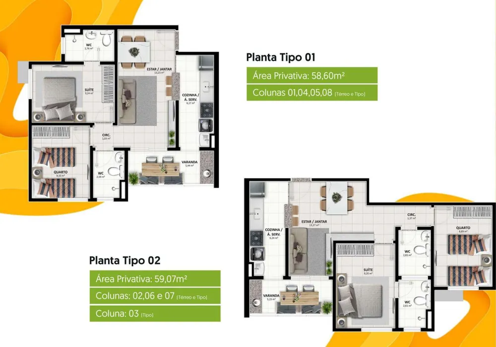 Apartamento, 2 quartos, 63 m² - Foto 7