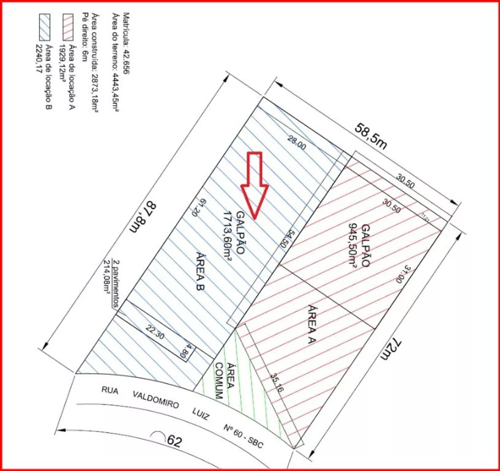 Depósito-Galpão-Armazém para alugar, 1841m² - Foto 3