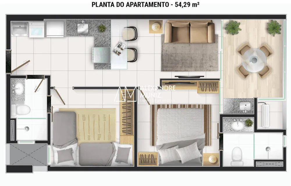 Apartamento, 1 quarto, 38 m² - Foto 5
