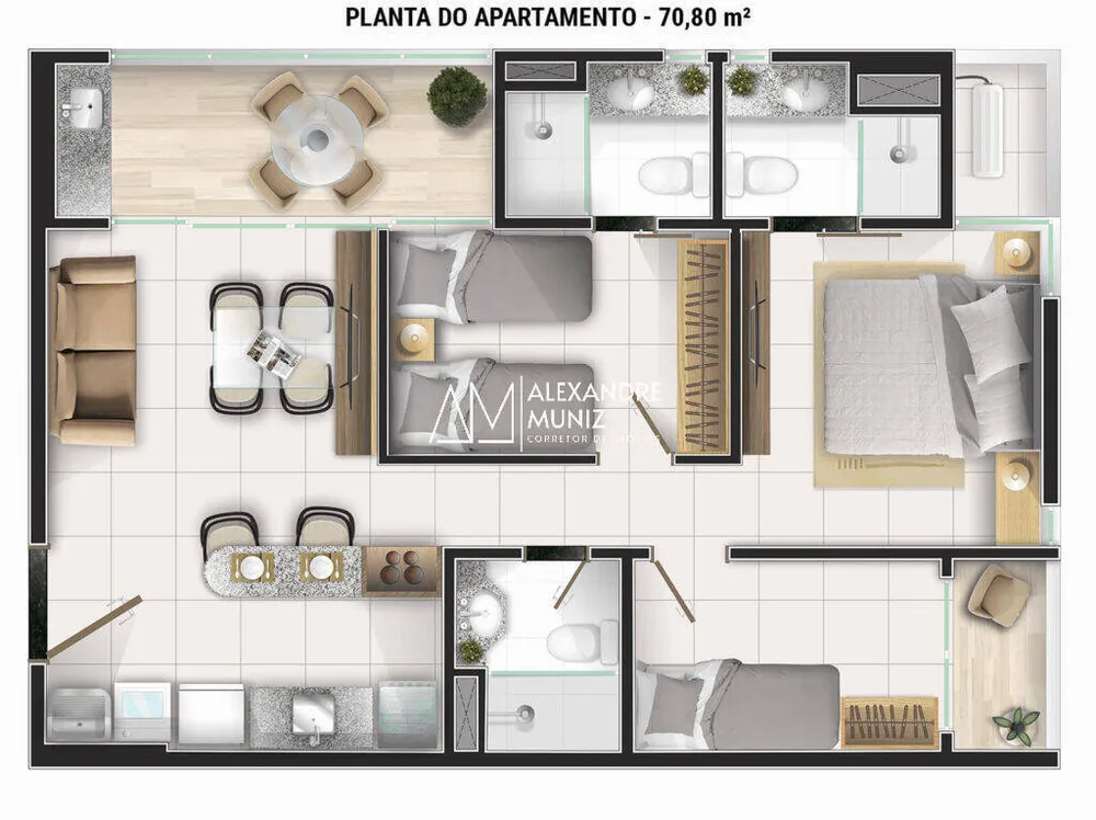 Apartamento, 1 quarto, 38 m² - Foto 7