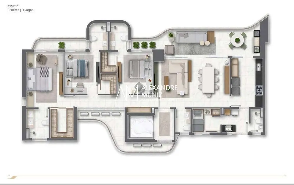 Apartamento, 3 quartos, 174 m² - Foto 13
